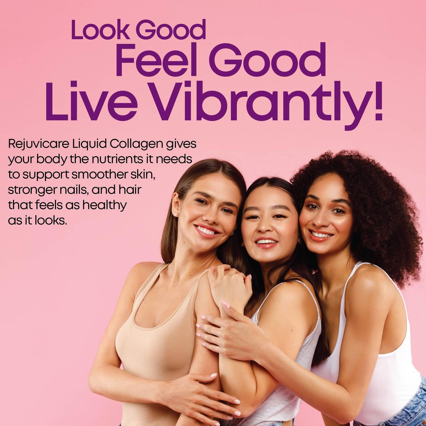 Rejuvicare Liquid Collagen Beauty Formula with Amino Acids, Protein and Biotin, Delicious Grape Flavor, Purple 16 oz ,32 servings - PrimeBioHealth - canada supplements