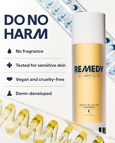 Remedy for Dark Spots | Advanced Night Treatment with Retinol & Kojic Acid | For Discoloration and Uneven Tones | With Glutathione - PrimeBioHealth - canada supplements