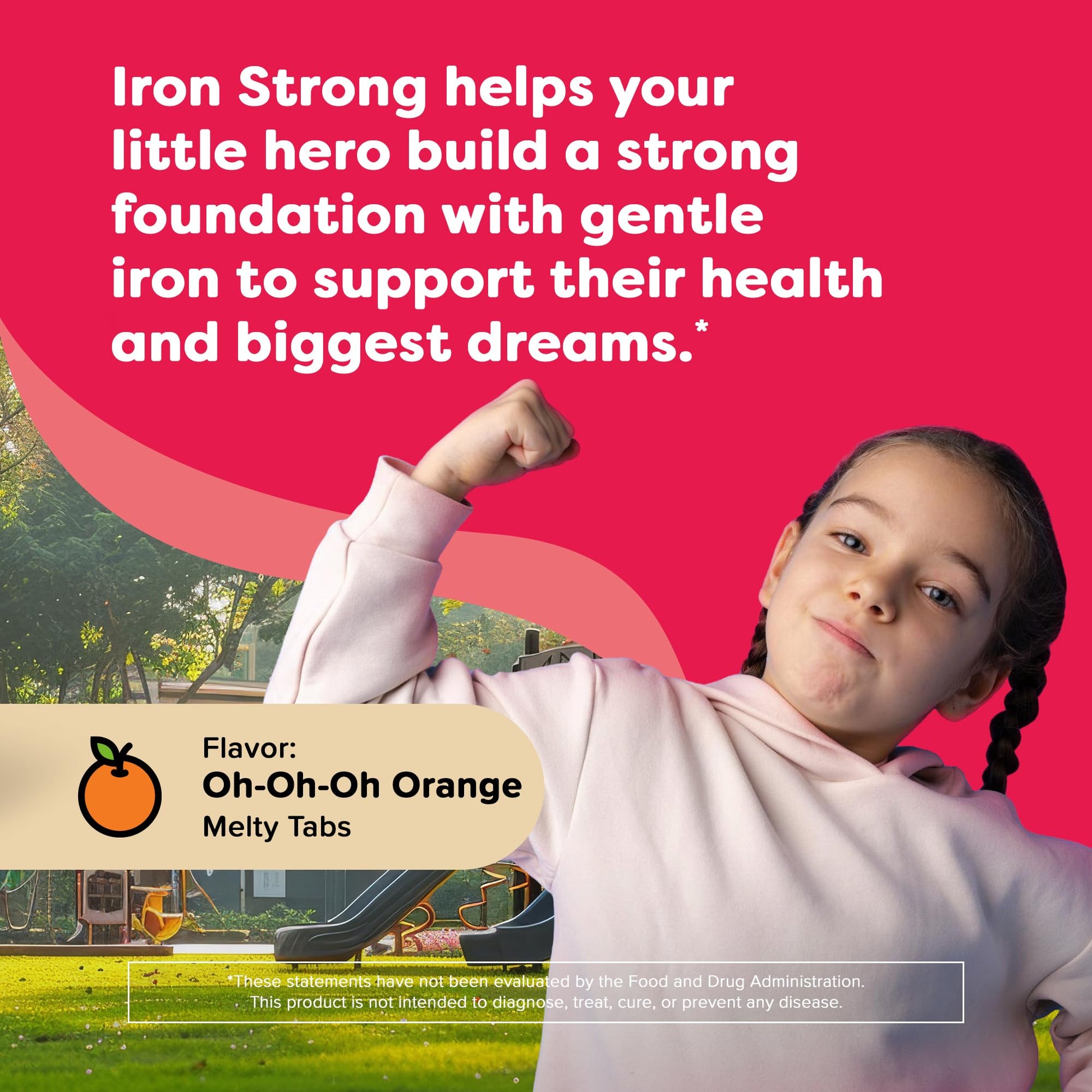 Renzo's Iron Supplements for Kids, Dissolvable Vegan Kids Iron Supplement with Vitamin C, Sugar-Free Melty Tabs - PrimeBioHealth - canada supplements