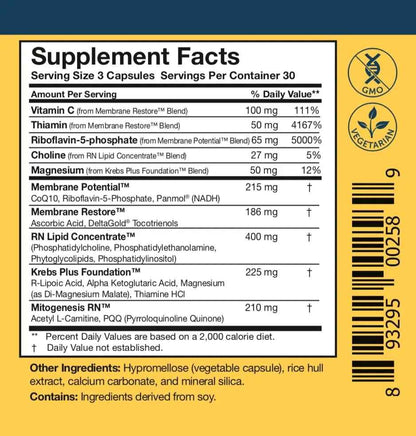 Researched Nutritionals Mens & Womens Vitamins - Optimized Energy Duo - Adrenal Support & Mitochondrial Supplements
