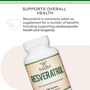Resveratrol Supplement 500mg Per Serving, 120 Capsules (Resveratrol Polygonum Root Extract Providing 50% Trans Resveratrol) - PrimeBioHealth - canada supplements