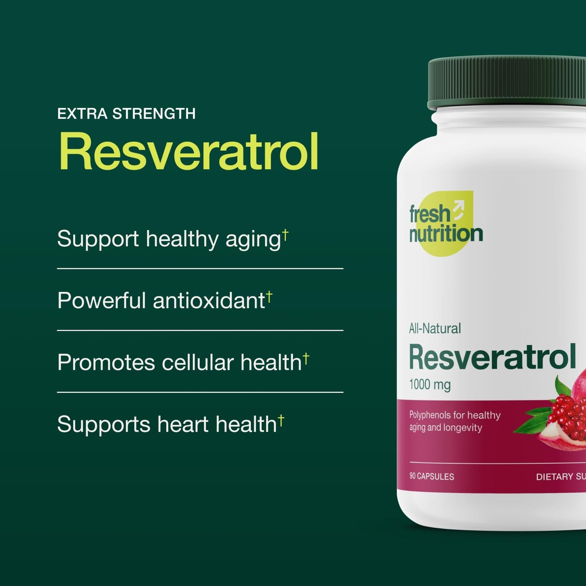 Resveratrol Supplement - Trans-resveratrol Extra Strength 750mg - Natural, Pure and Potent Polyphenols Supplement - Vegan, Non GMO, Gluten-free - 90 Capsules - PrimeBioHealth - canada supplements