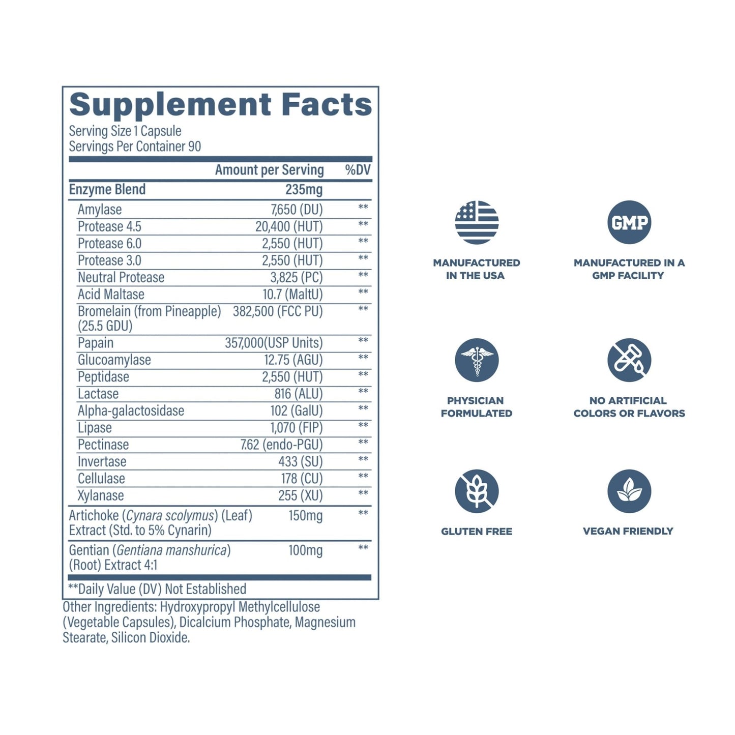 Revive MD Digest Aid, Digestive Support Supplement for Men & Women - Comprehensive Digestive Enzyme Blend with Probiotics & Prebiotics for Gut Health & Healthy Digestion - PrimeBioHealth - canada supplements