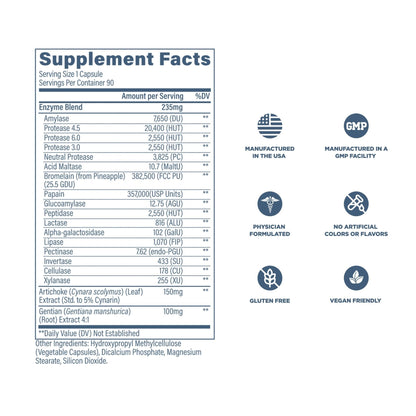 Revive MD Digest Aid, Digestive Support Supplement for Men & Women - Comprehensive Digestive Enzyme Blend with Probiotics & Prebiotics for Gut Health & Healthy Digestion - PrimeBioHealth - canada supplements