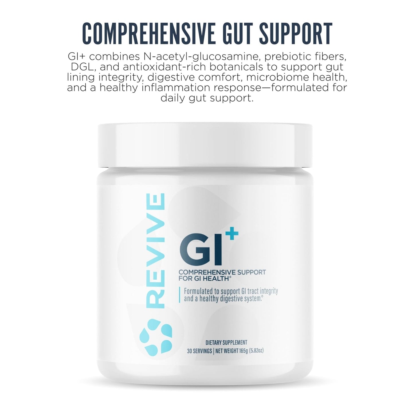 Revive MD Digestive Health Supplement, GI Plus (30 Servings) - Supports Gut Health for Women & Men - Promotes Regularity & Bowel Function - PrimeBioHealth - canada supplements