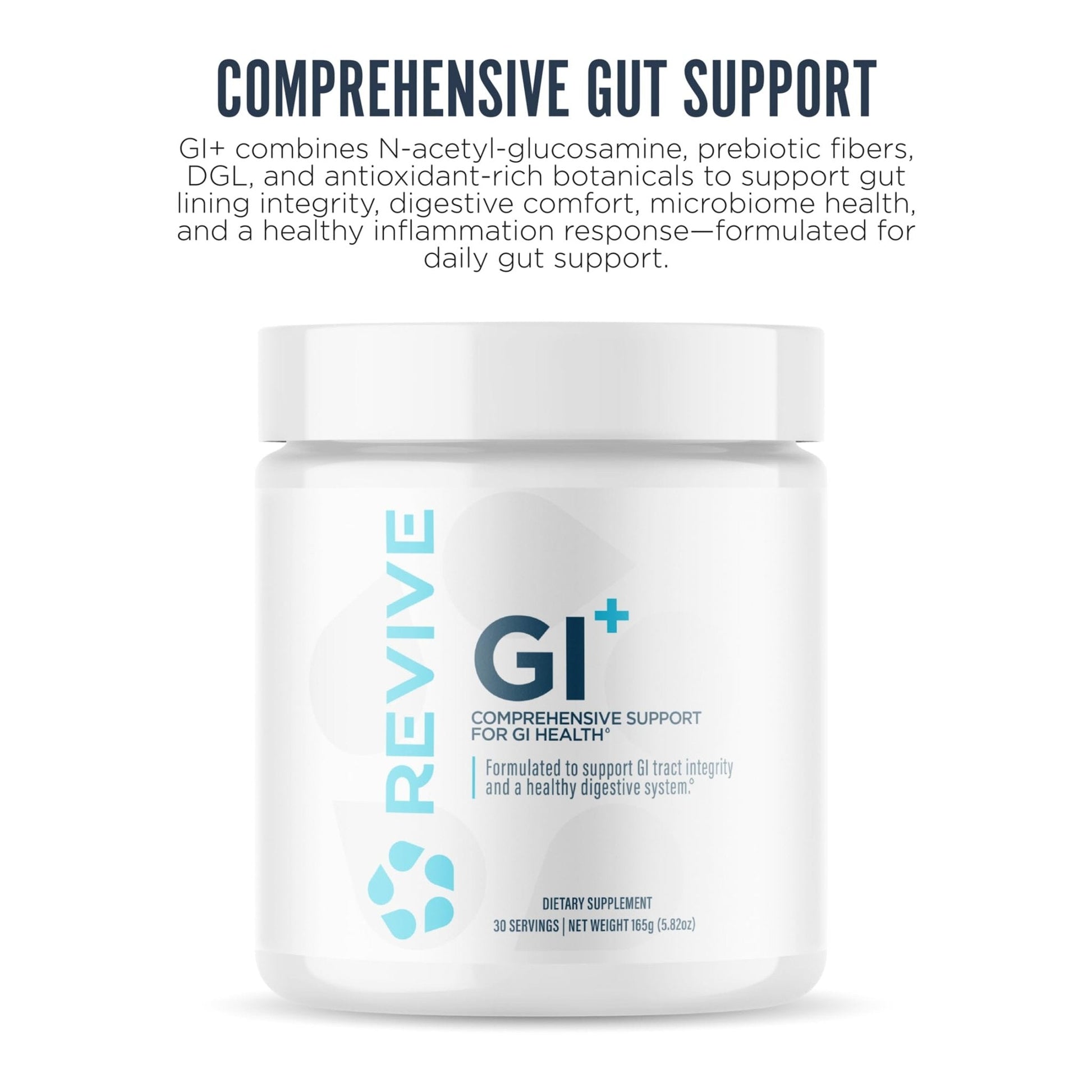 Revive MD Digestive Health Supplement, GI Plus (30 Servings) - Supports Gut Health for Women & Men - Promotes Regularity & Bowel Function - PrimeBioHealth - canada supplements