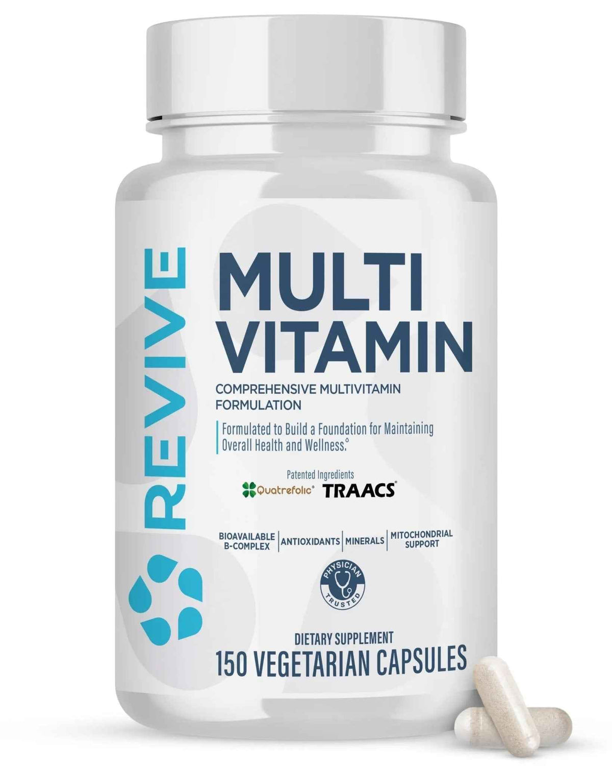 Revive MD Multi-Vitamin Supplement for Men & Women – Daily Multivitamin Supports Energy, Immunity & Overall Health with Essential Vitamins