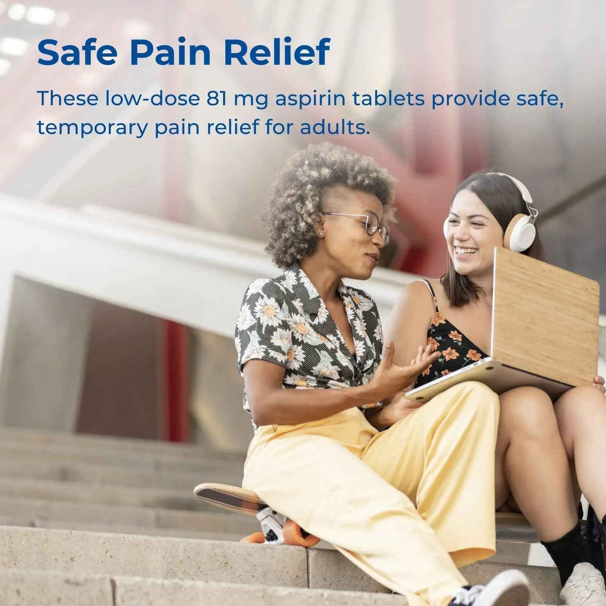 Rite Aid Aspirin Enteric Tablets - 81 mg Aspirin - 500 Count - Low-Dose for Headache Relief - Safety Coated - Aspirin Regimen - Migraine Medicine - Pain Relief