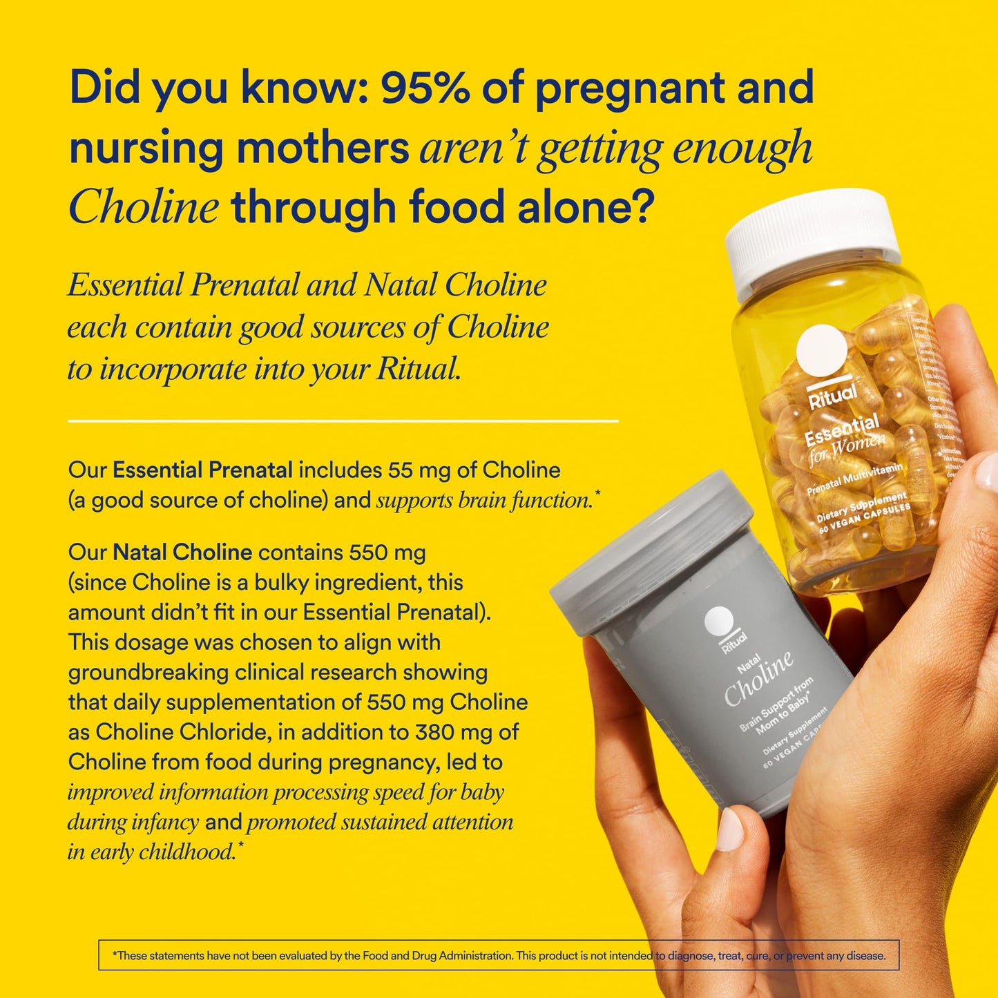 Ritual Prenatal Multivitamin for Women - Key Essential Vitamins and Minerals to Support Mom and Baby During Pregnancy* - Folate, Choline, Omega-3 DHA, Iron - PrimeBioHealth - canada supplements
