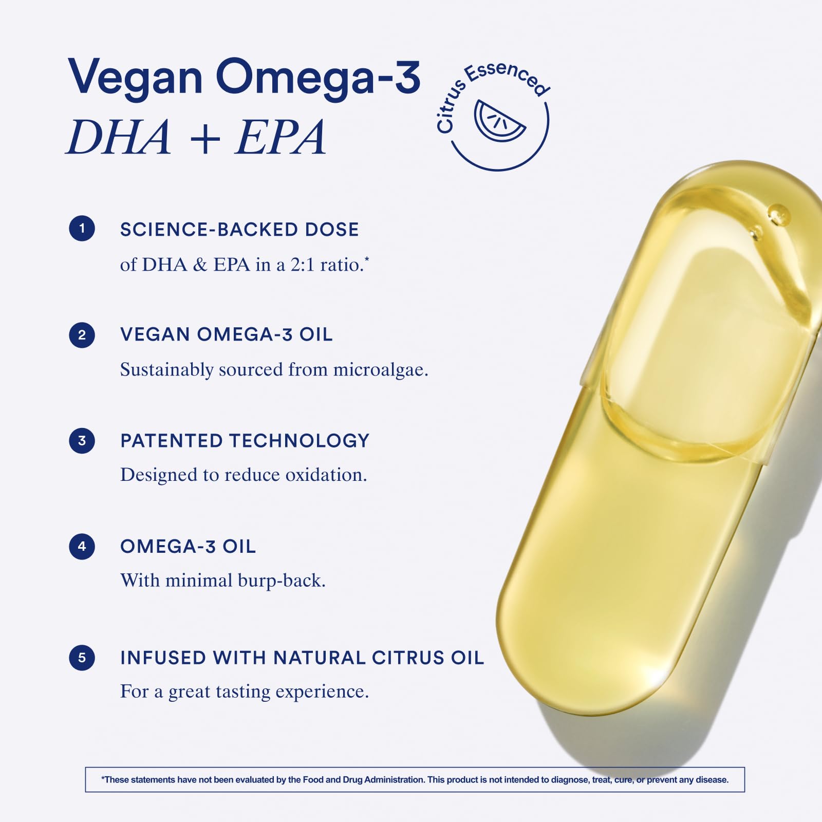Ritual Vegan Omega 3 Supplement - Science-Backed Dose of DHA and EPA - Bioavailable Omega-3 from Algae Oil - Brain, Heart, and Eye Health Support - PrimeBioHealth - canada supplements