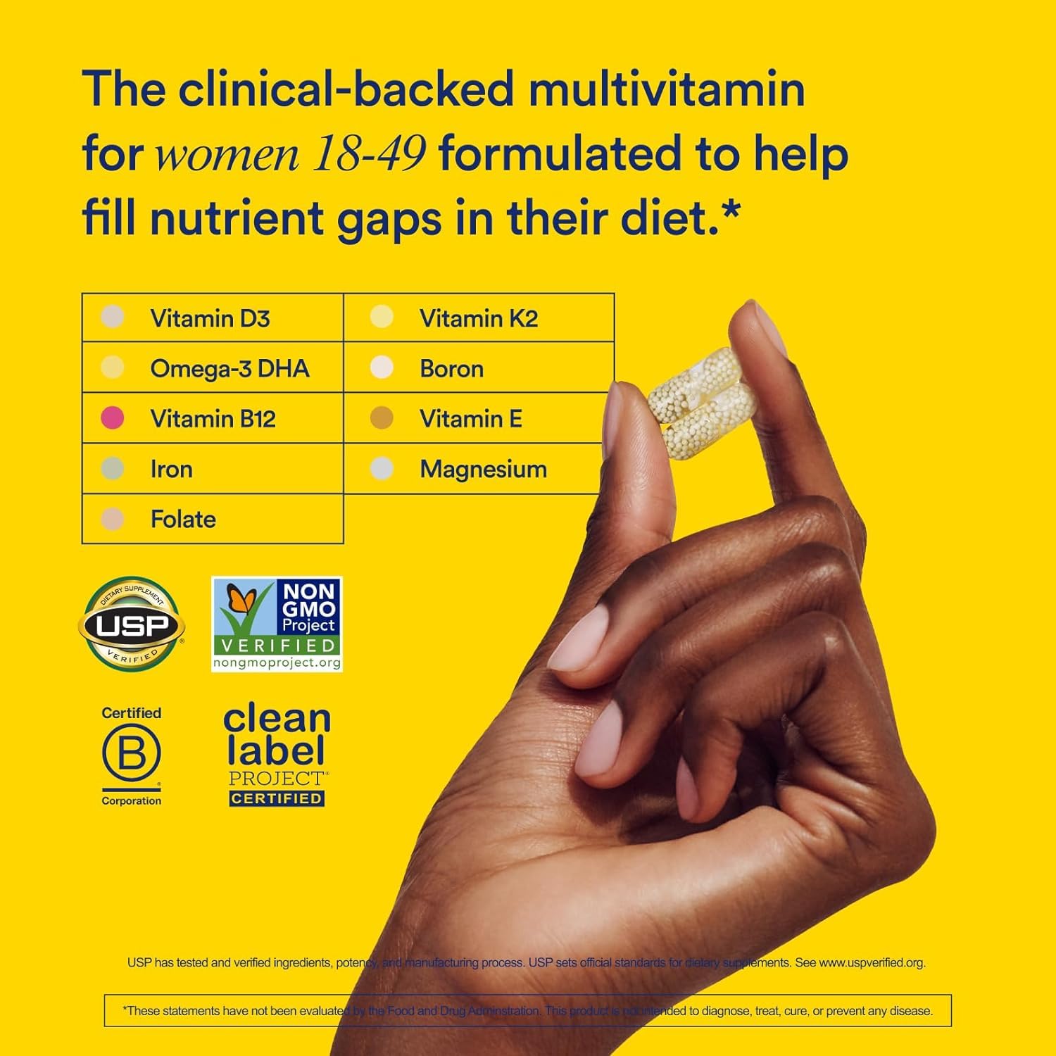 Ritual Women’s 18+ Daily Multivitamin - Key Essential Vitamins and Minerals to Support Energy, Heart, Bone, Brain Health* - Clinical Backed - Vegan - PrimeBioHealth - canada supplements