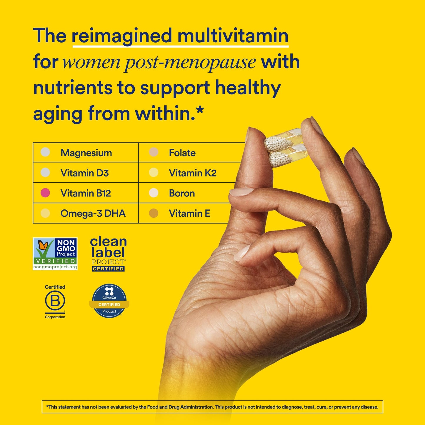 Ritual Women’s 50+ Daily Multivitamin - Key Essential Vitamins and Minerals to Support Menopause, Energy, Heart, Bone, Brain Health* - Including Folate - PrimeBioHealth - canada supplements