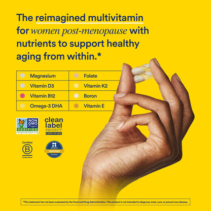 Ritual Women’s 50+ Daily Multivitamin - Key Essential Vitamins and Minerals to Support Menopause, Energy, Heart, Bone, Brain Health* - Including Folate - PrimeBioHealth - canada supplements