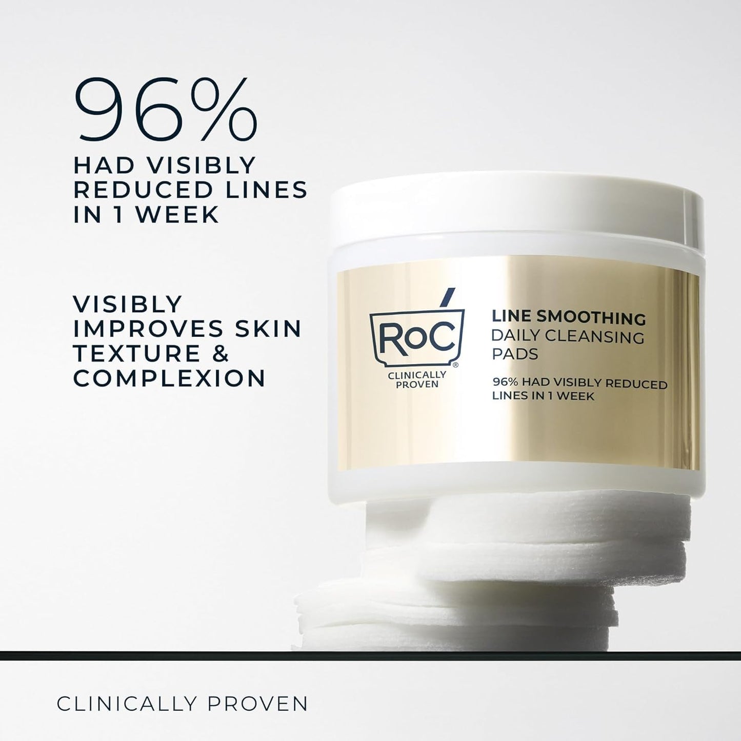 RoC Resurfacing Disks, Hypoallergenic Exfoliating Makeup Remover Pads for Wrinkles and Skin Tone, Hypo-Allergenic Skin Care - PrimeBioHealth - canada supplements