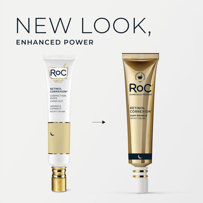 RoC Retinol Correxion Night Cream for Deep Wrinkles, Anti Aging Skincare Treatment Women and Men, 1.0 oz - PrimeBioHealth - canada supplements