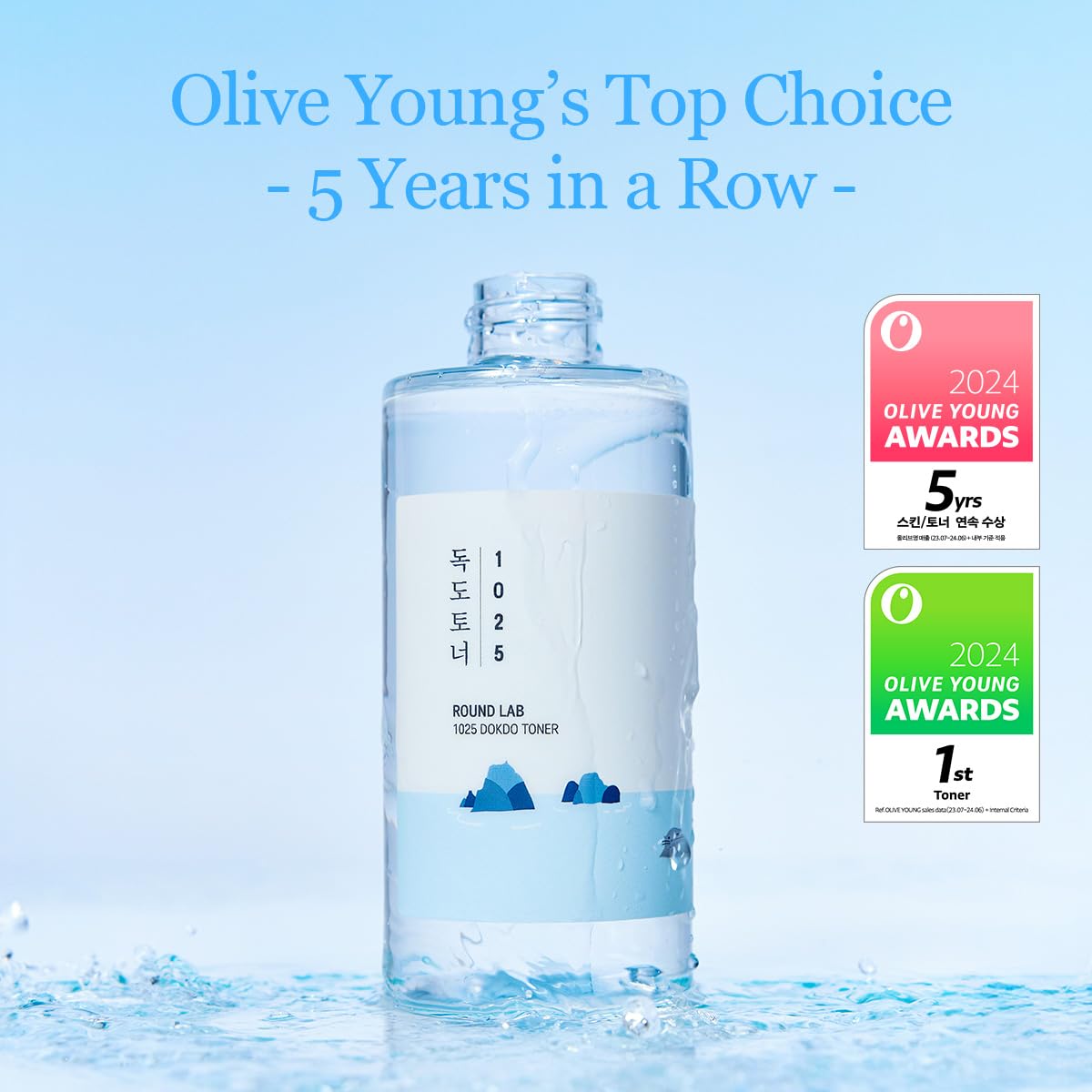 ROUND LAB 1025 Dokdo Toner 6.76 Fl Oz, Oil Control and Reduces Excess Sebum, Gentle Exfoliating Facial Toner, Deep Sea Water for Moisturization - PrimeBioHealth - canada supplements