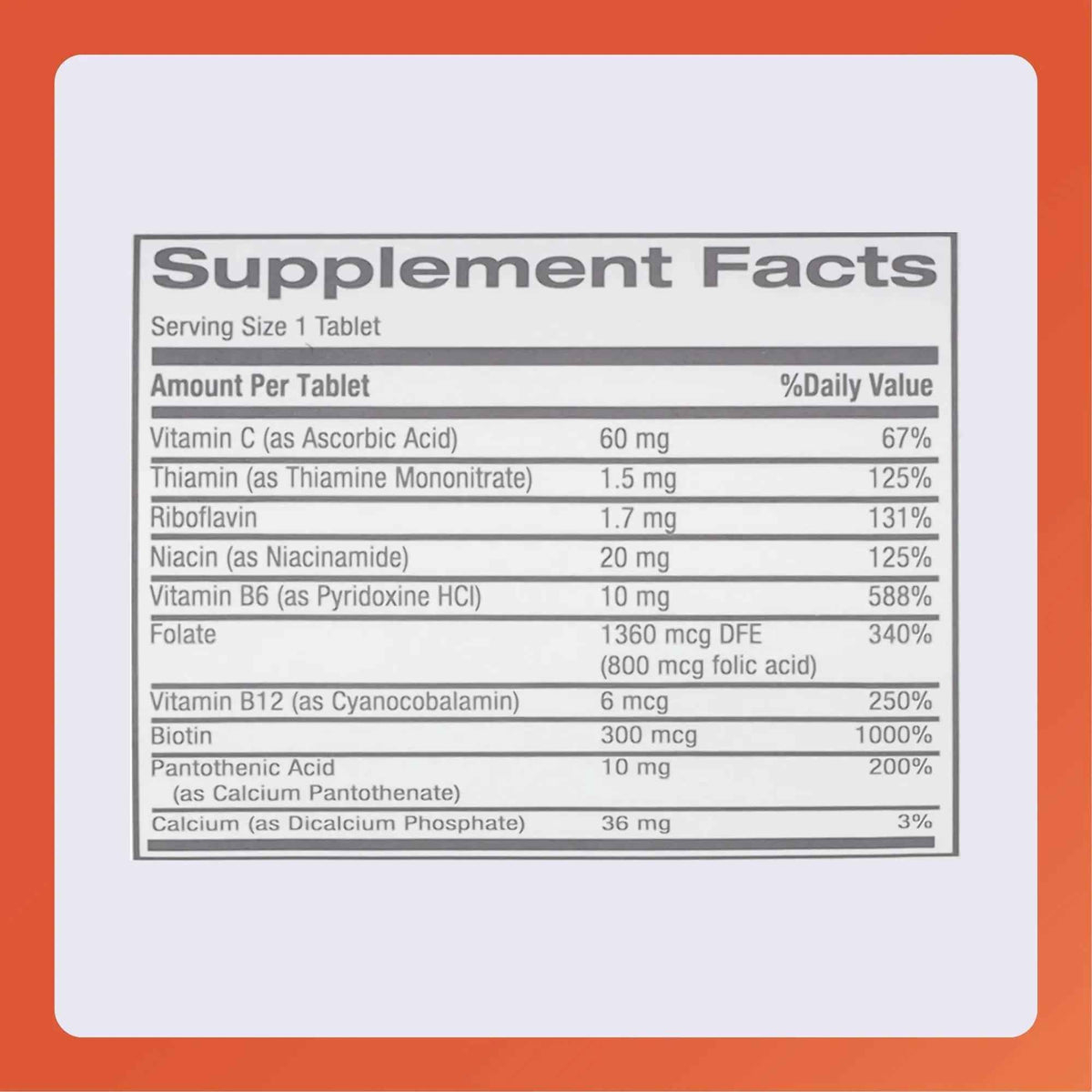 Rugby Nephro-Vite Vitamin B and C Complex Tablets - Dietary Supplement - 100 Count (1 Pack)