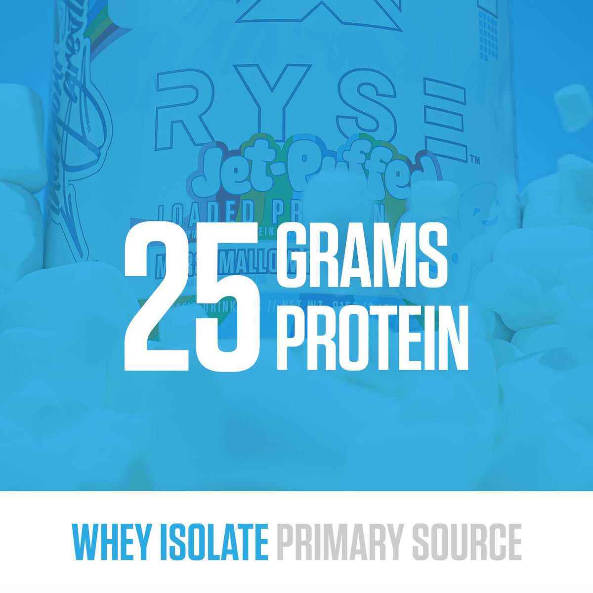 RYSE Loaded Protein Powder - Jet-Puffed Marshmallow - 25g Whey Protein Isolate & Concentrate with Prebiotic Fiber & MCTs - Low Carb, Low Sugar, Digestive-Friendly - 27 Servings / 2 lb Tub - PrimeBioHealth - canada supplements