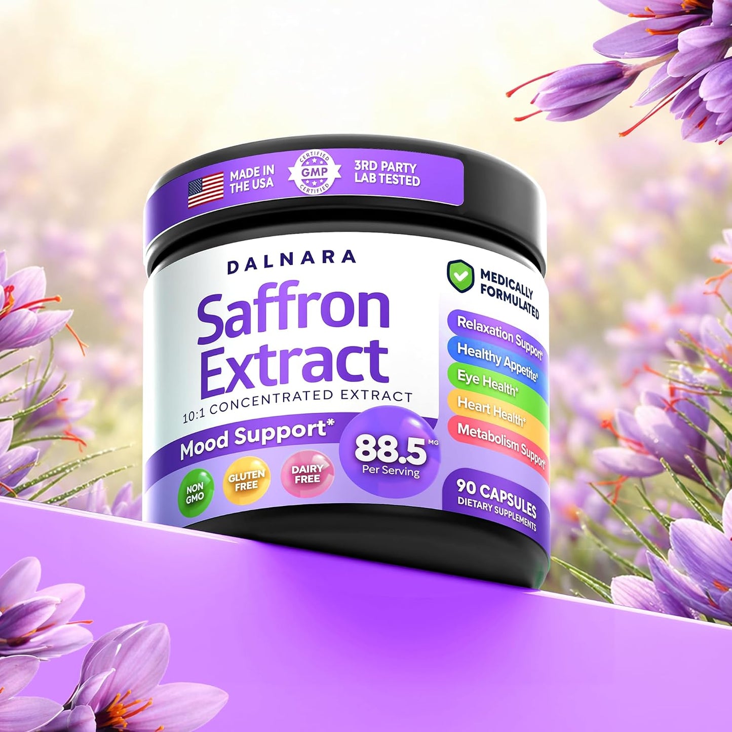 Saffron Supplements for Women 88.5mg Mood | Focus | Vision | Energy Support - PrimeBioHealth - canada supplements