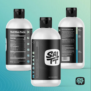 SALTT - Hydrate (8.3 oz) - Electrolytes Drops - Energy Boost - Sodium, Potassium, Magnesium, Zinc, Copper - Unflavored - Ultra Low Carb - Zero Sugar, Vegan, Gluten Free, Non GMO - By Keto Chow - PrimeBioHealth - canada supplements