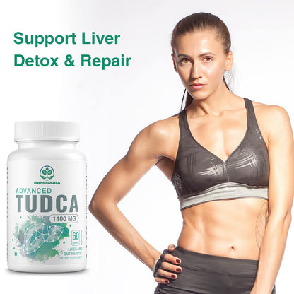 Sambugra TUDCA Liver Supplements 1100mg, 3rd Party Tested Ultra Strength Bile Salt TUDCA Supplement, Liver Support for Detox - PrimeBioHealth - canada supplements