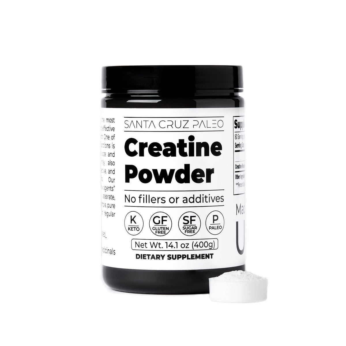 Santa Cruz Paleo, Creatine Monohydrate Powder Micronized, Unflavored Pre Workout and Muscle Support Supplement, Gluten Free Keto, Mix with Water or Shakes - PrimeBioHealth - canada supplements