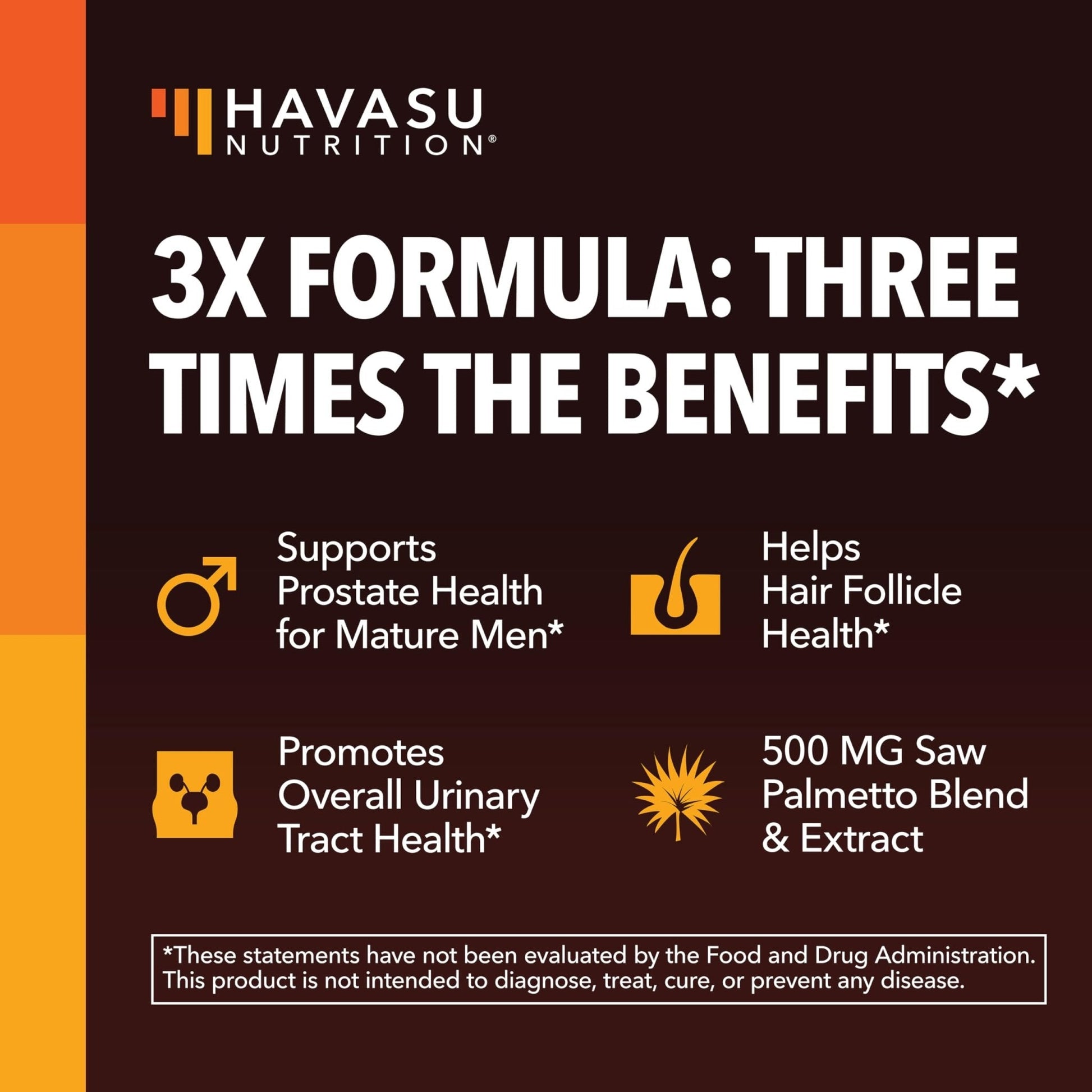 Saw Palmetto Supplement with Stinging Nettle and Pumpkin Seed Extract - Advanced 3X Formula - DHT Blocker Urinary Health and Prostate Support for Mens Health - PrimeBioHealth - canada supplements
