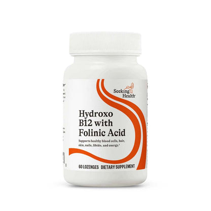 Seeking Health Hydroxo B12 with Folinic Acid - Supplement with Non-Methylated Form of Folate - Vitamin B12 Complex - PrimeBioHealth - canada supplements