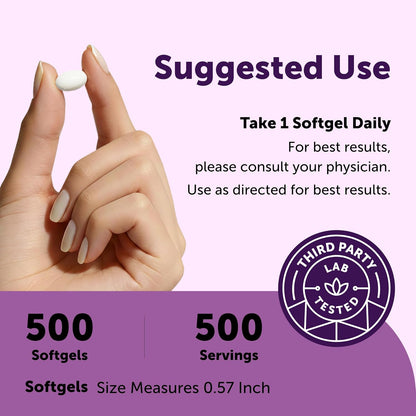 Selenium Supplements for Women & Men 200mcg Per Serving, 500 Softgels | Made with Coconut Oil | Essential Trace Mineral as L-Selenomethionine | 16+ Month Supply | Non-GMO, Gluten Free - PrimeBioHealth - canada supplements