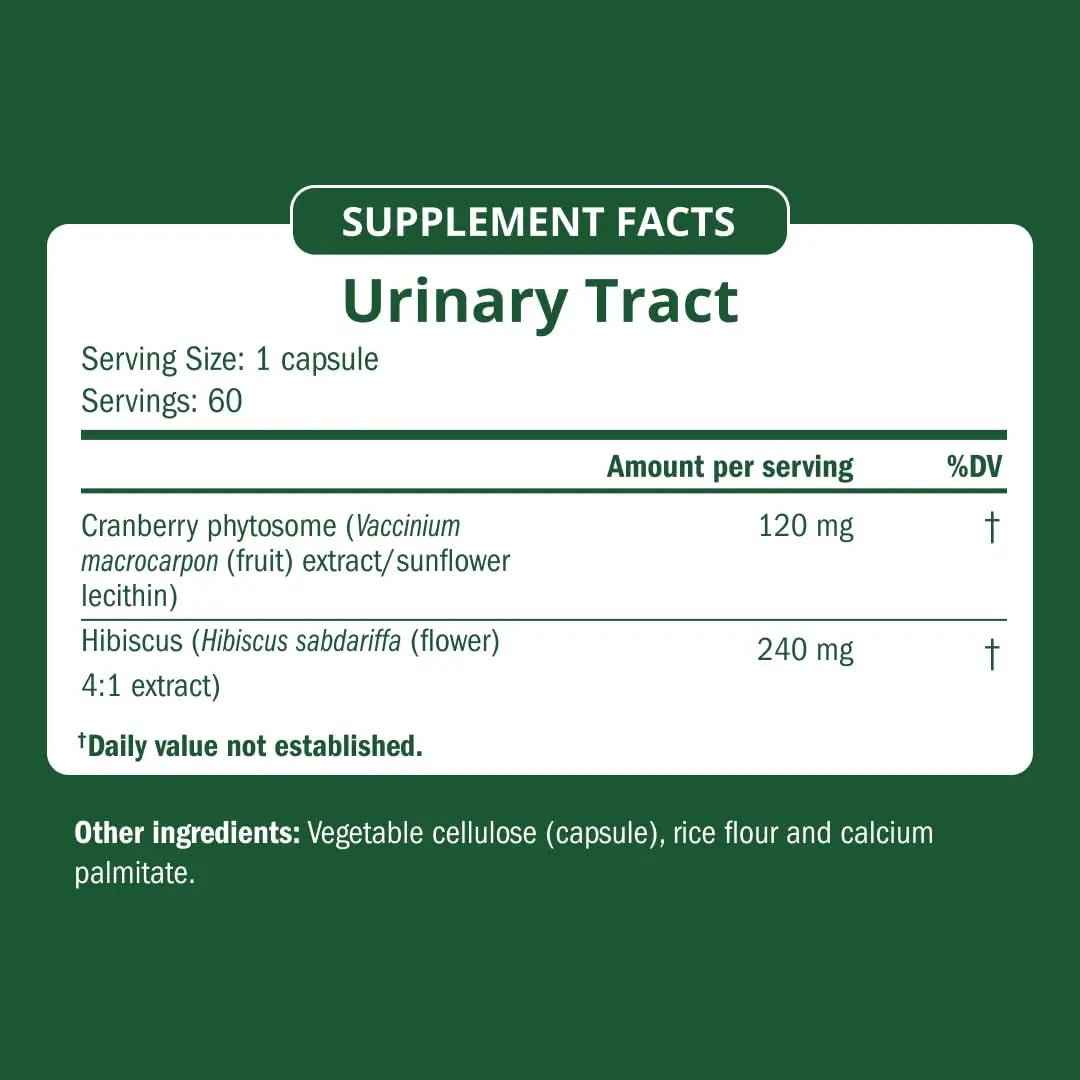 Semaine Urinary Tract Cleanse & Protect – 60 ct, Bladder Support Supplement for Women, Flushes Urinary Tract. Combines Cranberry Proanthocyanidins with Hibiscus