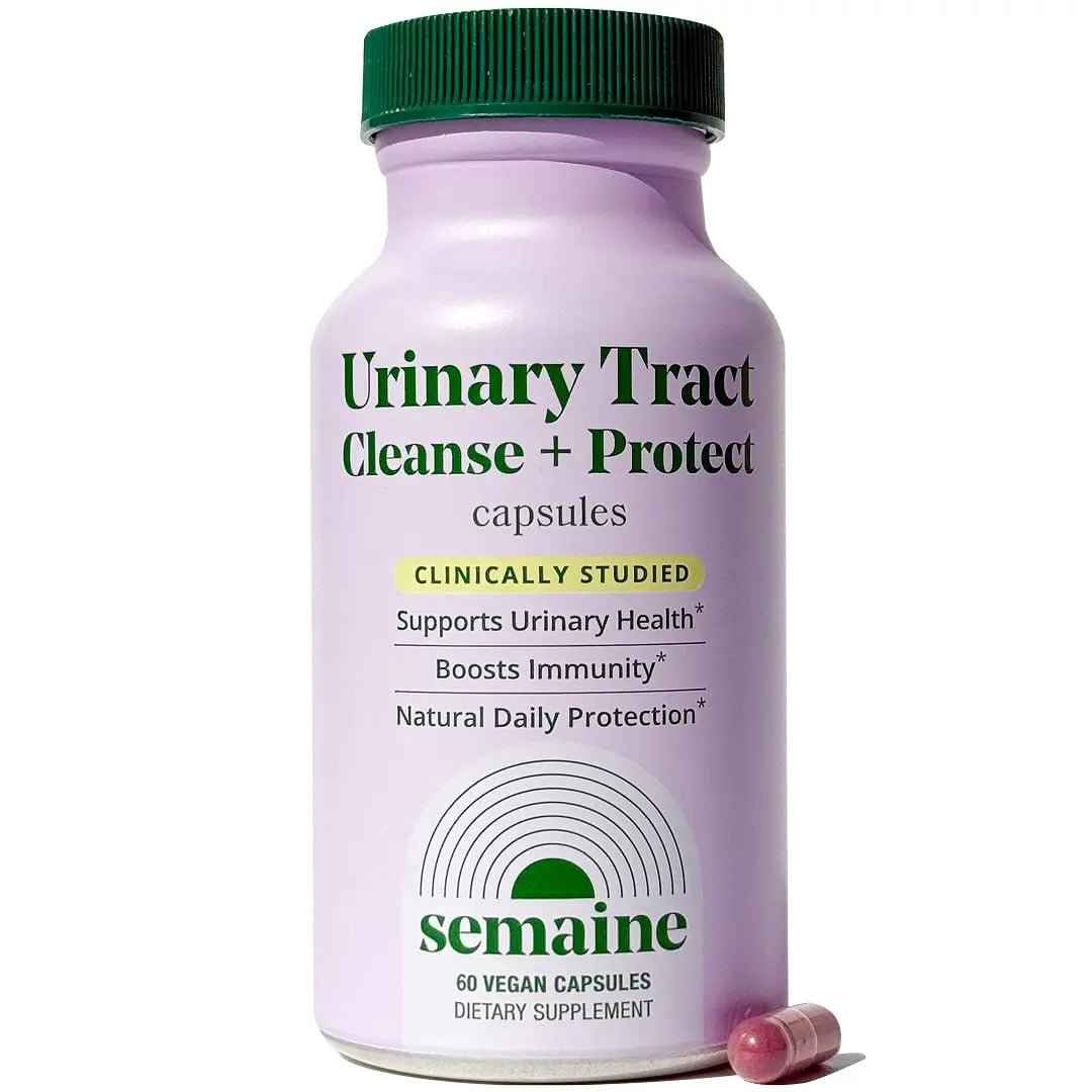 Semaine Urinary Tract Cleanse & Protect – 60 ct, Bladder Support Supplement for Women, Flushes Urinary Tract. Combines Cranberry Proanthocyanidins with Hibiscus