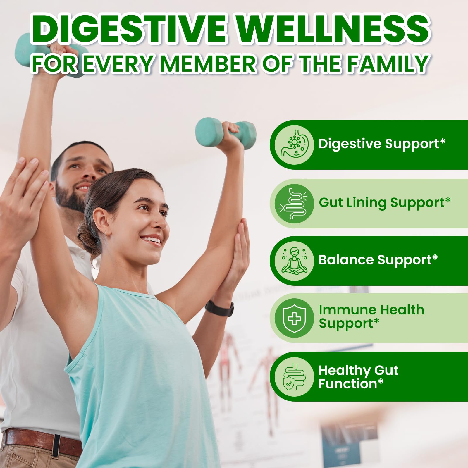 SEPT YAN Gut Health Supplement with Prebiotics, Postbiotics & Probiotics for Digestive Health for Women & Men, 80 Billion CFU Probiotics for Gut and Digestion - PrimeBioHealth - canada supplements