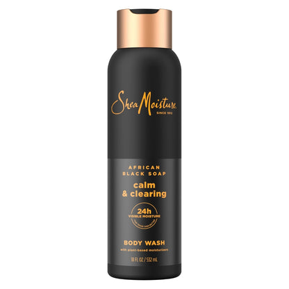 SheaMoisture African Black Soap Body Wash Calm and clearing body wash for 24H Visible Moisture for Healthy, Glowing 18 Oz - PrimeBioHealth - canada supplements