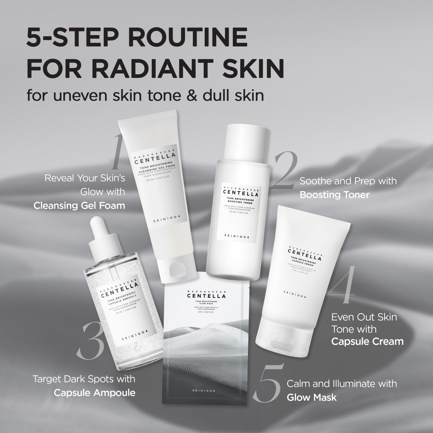 SKIN1004 Tone Balancing Capsule Ampoule, Niacinamide & Centella Serum for Face, Korean Hydrating Facial Serum for Unevne Skin Tone - PrimeBioHealth - canada supplements
