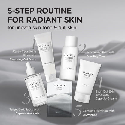 SKIN1004 Tone Balancing Capsule Ampoule, Niacinamide & Centella Serum for Face, Korean Hydrating Facial Serum for Unevne Skin Tone - PrimeBioHealth - canada supplements