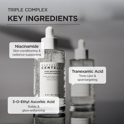 SKIN1004 Tone Balancing Capsule Ampoule, Niacinamide & Centella Serum for Face, Korean Hydrating Facial Serum for Unevne Skin Tone - PrimeBioHealth - canada supplements