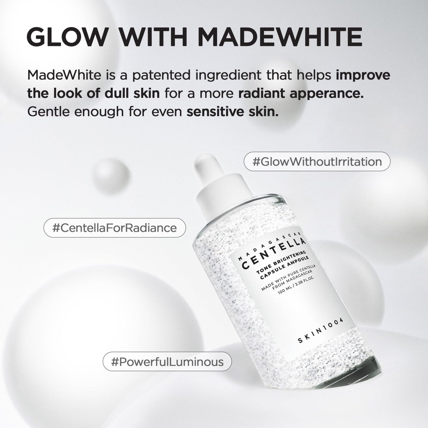 SKIN1004 Tone Balancing Capsule Ampoule, Niacinamide & Centella Serum for Face, Korean Hydrating Facial Serum for Unevne Skin Tone - PrimeBioHealth - canada supplements