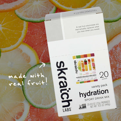 Skratch Labs Hydration Packets - Hydration Drink Mix, Variety Pack (20 Single Serving Packets) - Electrolyte Powder Developed for Athletes and Sports Performance, - PrimeBioHealth - canada supplements