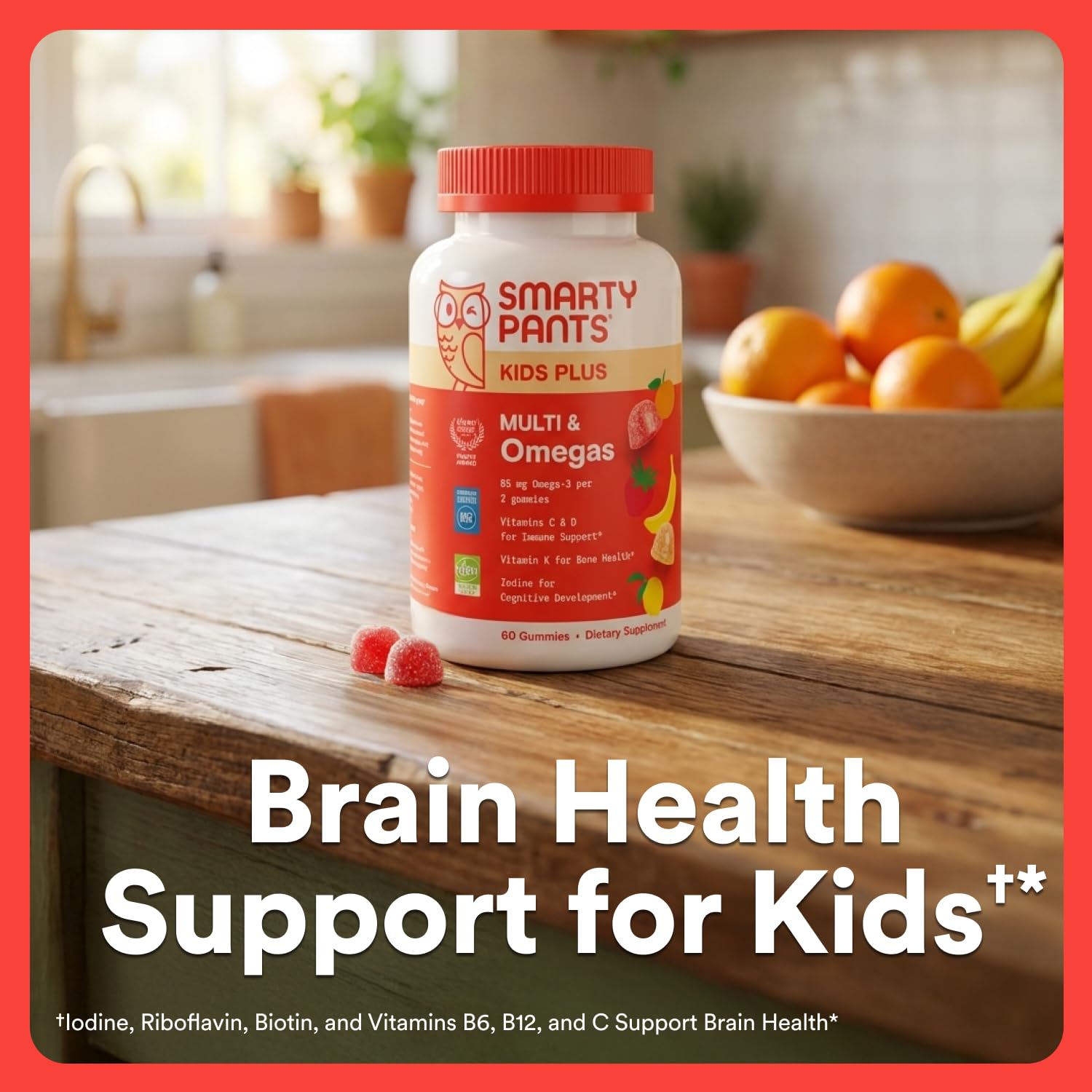 SmartyPants Kids Multivitamin Gummies with Omega 3 DHA/EPA, Vitamins D3, C, B12, B6, A, K, and Zinc, Gluten Free - PrimeBioHealth - canada supplements