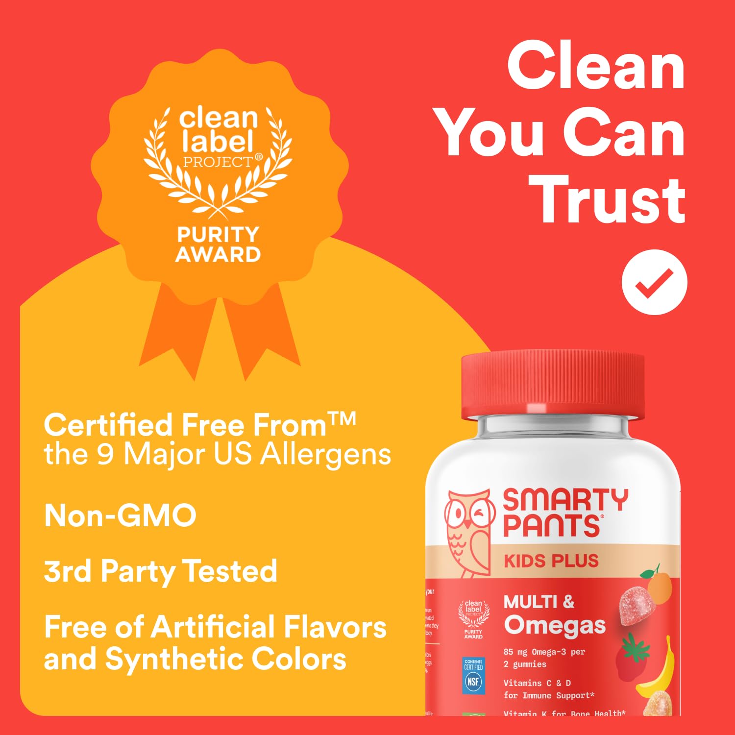 SmartyPants Kids Multivitamin Gummies with Omega 3 DHA/EPA, Vitamins D3, C, B12, B6, A, K, and Zinc, Gluten Free - PrimeBioHealth - canada supplements