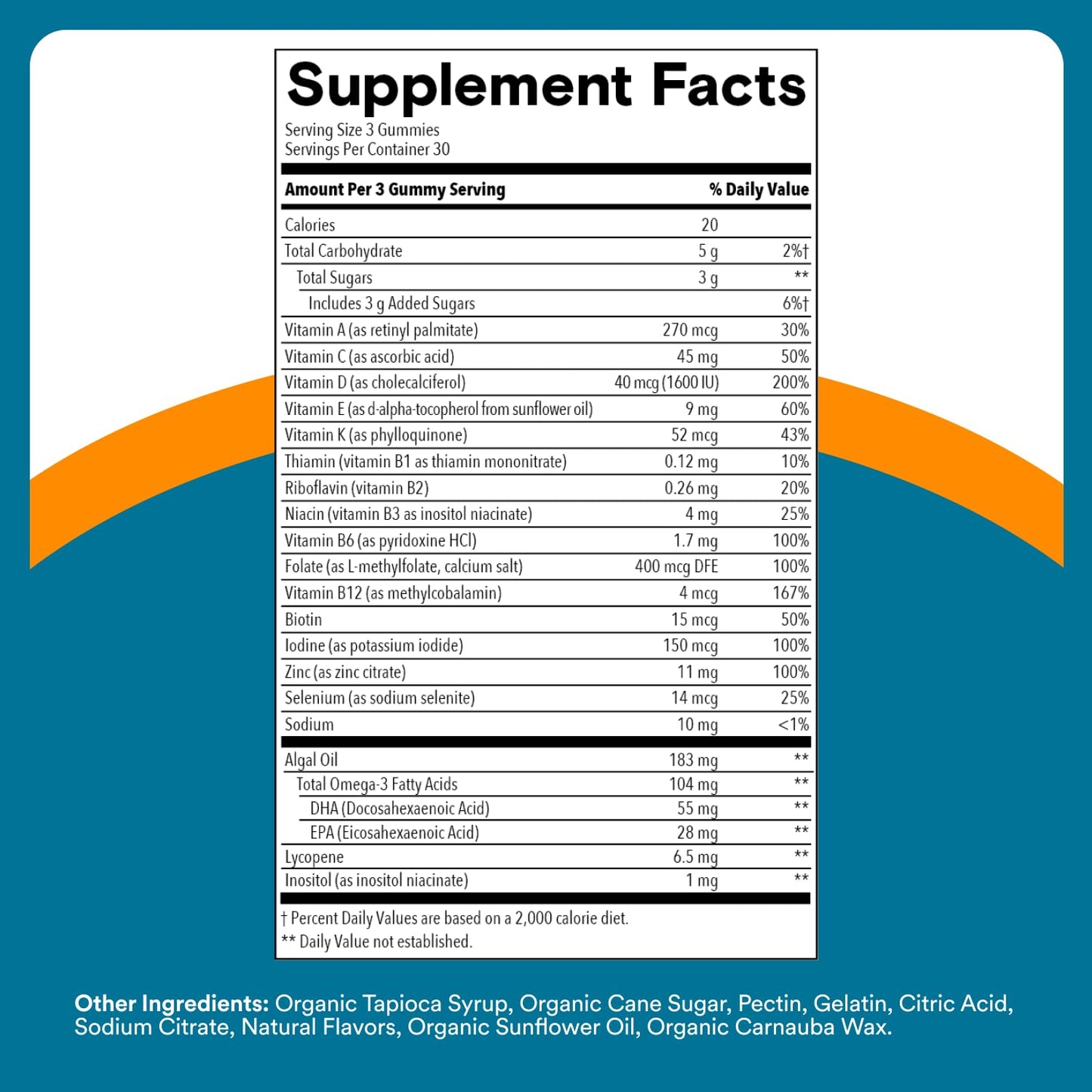 SmartyPants Men's Multivitamin Gummies with Omega 3 DHA/EPA, Methylfolate, Vitamin D3, C, B12, B6, A, K, Zinc - PrimeBioHealth - canada supplements