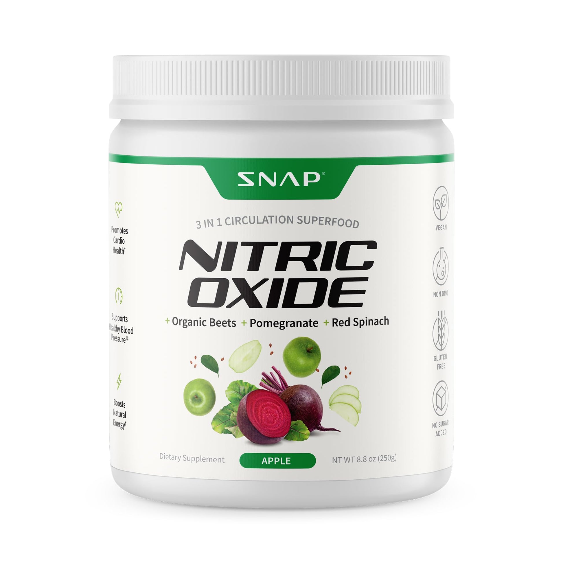 Snap Supplements Organic Beet Root Powder Nitric Oxide Supplement for Men & Women, Red Spinach & Pomegranate, Supports Healthy Energy & Blood Pressure Already - PrimeBioHealth - canada supplements