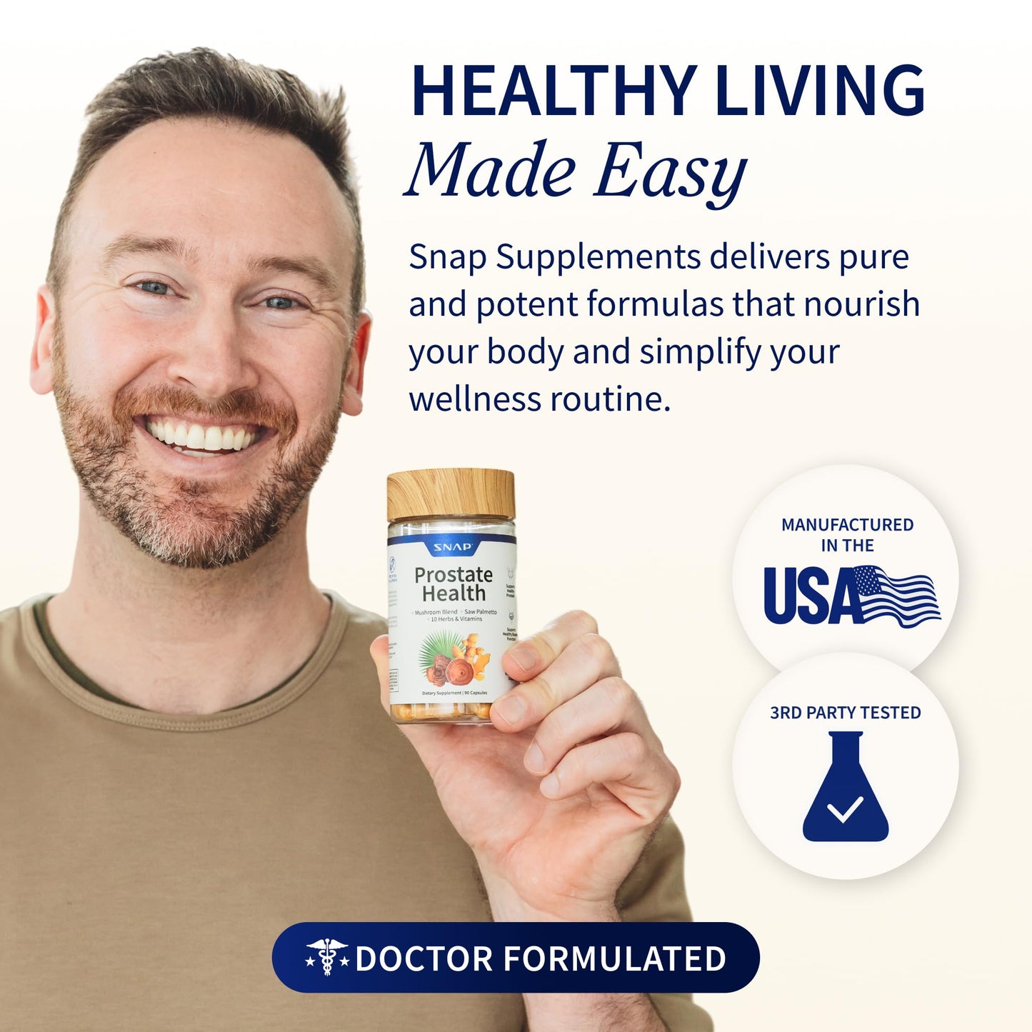 Snap Supplements Prostate Health Supplement with Saw Palmetto for Men, DHT Blocker - Helps Support Male Urinary Tract and Prostate for Mens Health - PrimeBioHealth - canada supplements