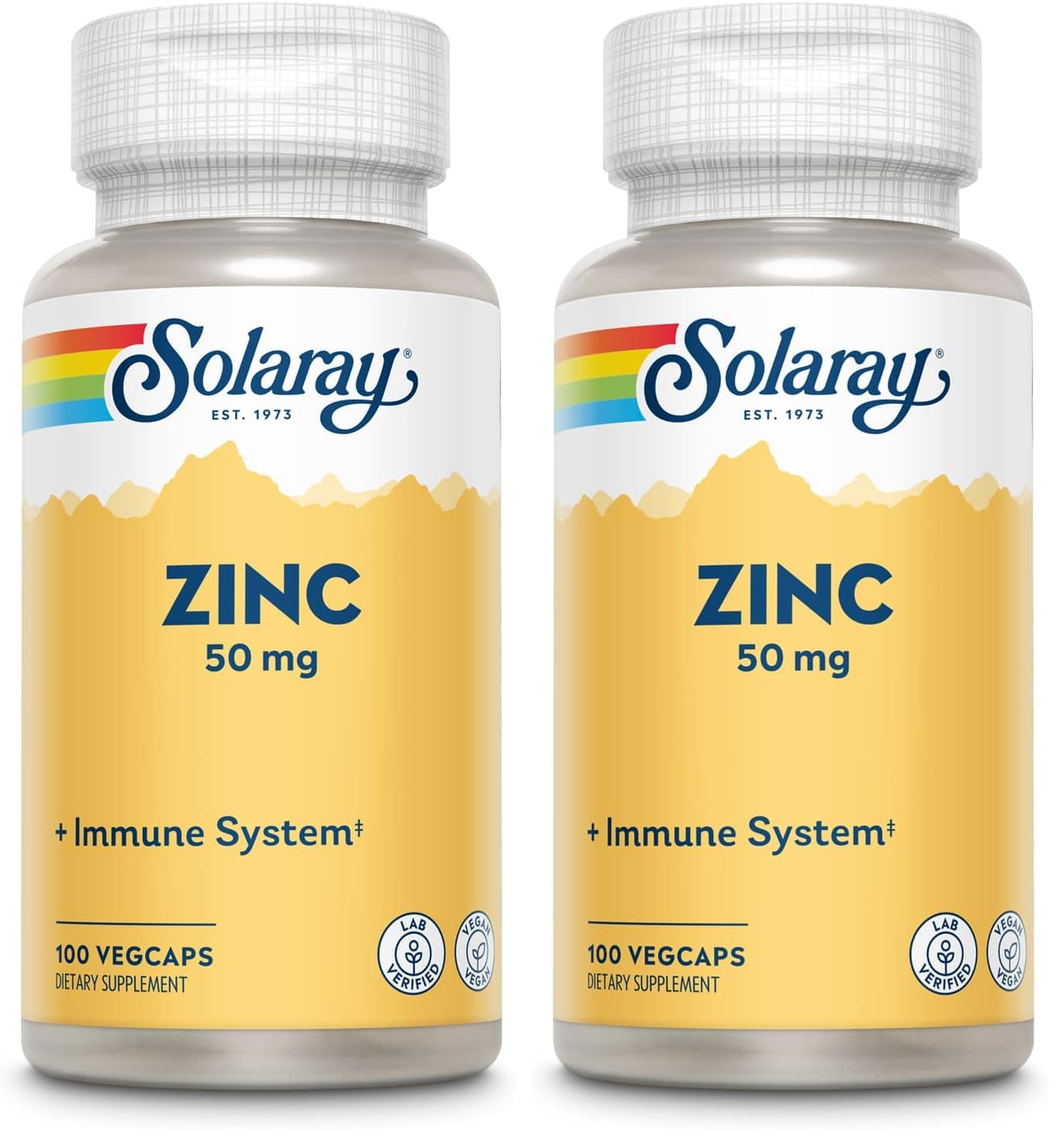 Solaray Zinc 50mg Immune Support Capsules, 100 Count, Vegan, Pumpkin Seed - PrimeBioHealth - canada supplements