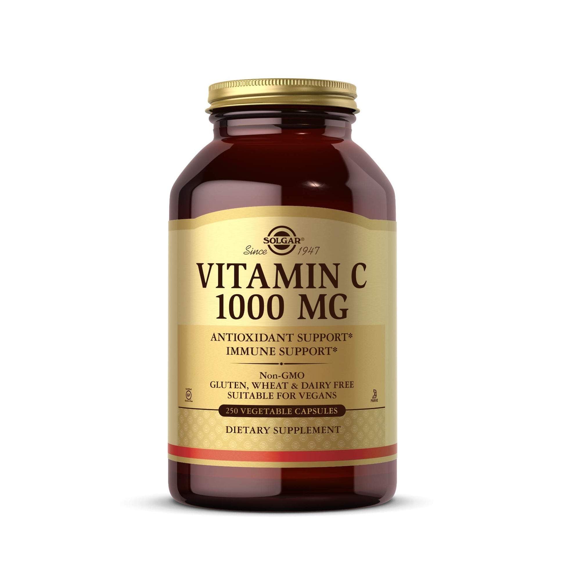 Solgar Vitamin C 1000 mg, 250 Vegetable Capsules - Antioxidant & Immune Support - Overall Health - Healthy Skin & Joints - Bioflavonoids Supplement - PrimeBioHealth - canada supplements