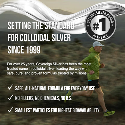 Sovereign Silver Immune Support - Colloidal Silver, Bio-Active Silver Hydrosol, 10 ppm, Liquid Dropper, 4 Fl Oz, (118 mL) - PrimeBioHealth - canada supplements