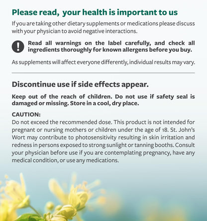St John's Wort Capsules - Powerful & Potent Saint John's Wort Extract & Whole Herb Complex Standardized to 900mcg Hypericin for Balancing Daily Mood Support - Vegan Non-GMO & Lab Verified (120 Caps) - PrimeBioHealth - canada supplements
