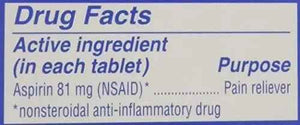 St. Joseph Orange Chewable 81mg Aspirin, 36 Tablets (Pack of 6)