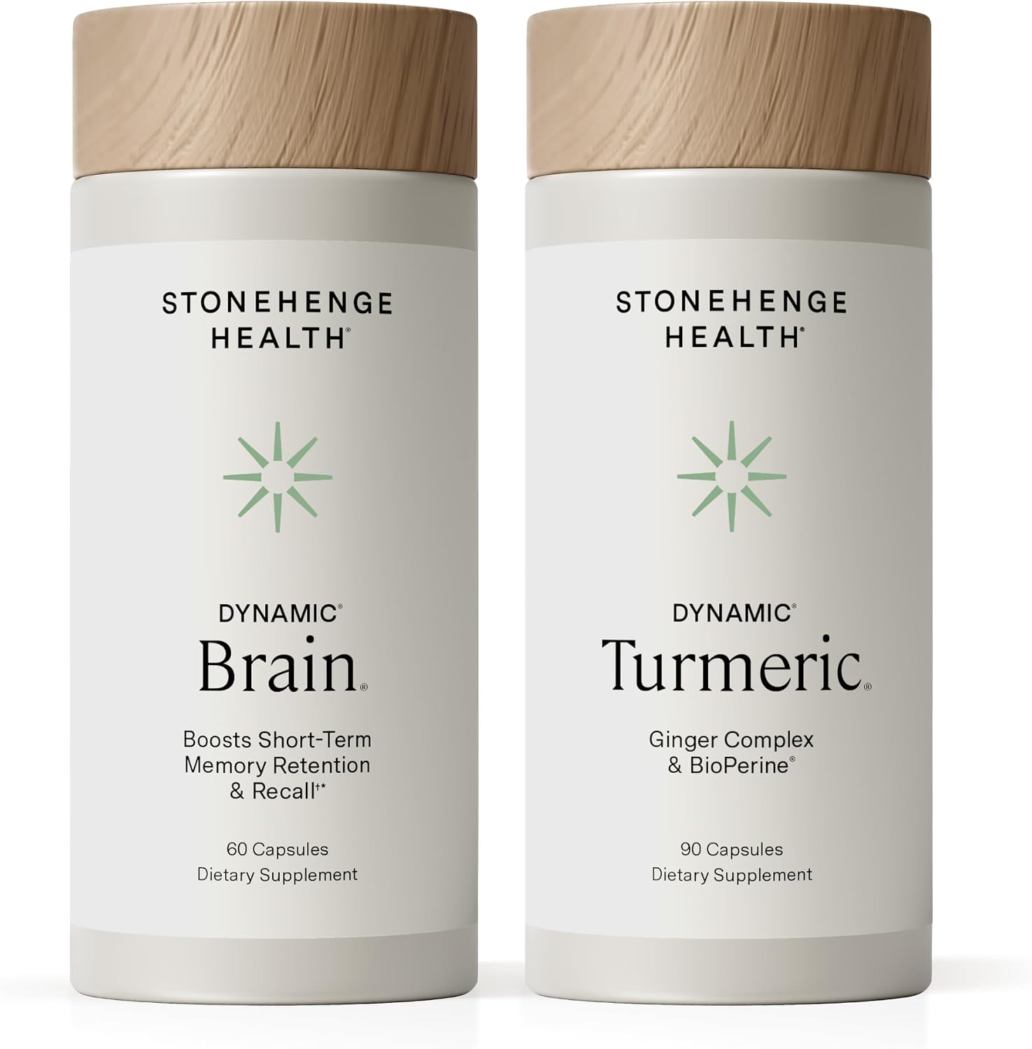 Stonehenge Health Dynamic Brain + Dynamic Turmeric Bundle Supports: Memory Acquisition, Retention, & Recall - PrimeBioHealth - canada supplements