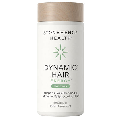 Stonehenge Health Dynamic Hair Energy for Women – Hair Growth Supplement with Saw Palmetto, Spermidine, Biotin, Iron & Tocotrienols – Supports Thicker Hair with Less Shedding – 60 Capsules - PrimeBioHealth - canada supplements